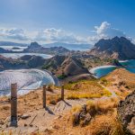 Hiking trail leading to the viewpoint on Padar Island in Komodo National Park